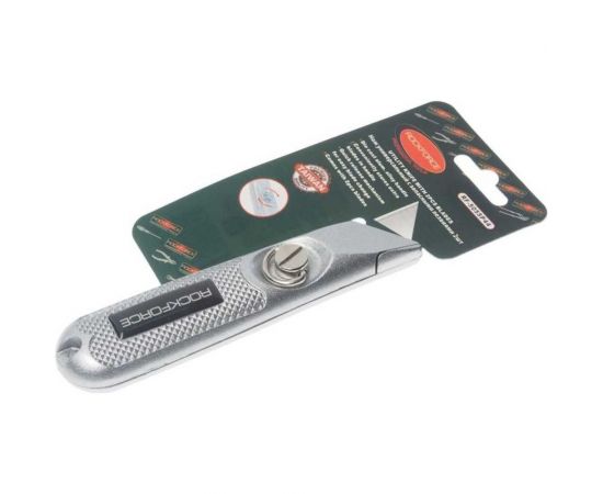 Универсальный нож ROCKFORCE в металлическом корпусе с запасными лезвиями 2шт RF-5055P44 – изображение 3