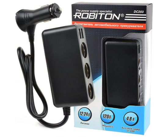 Автомобильный разветвитель Robiton DC203 BL1 16566 – изображение 4