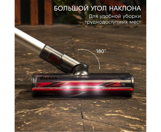 Беспроводной вертикальный пылесос DAUKEN bs220 storm water pro с насадками для дома с подсветкой PRDA23003 – изображение 4