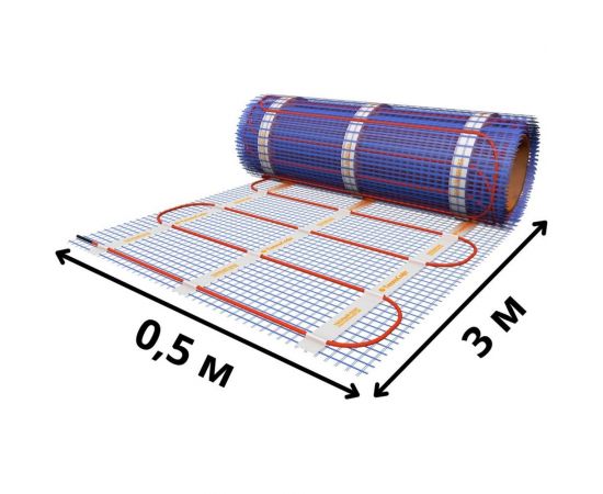 Нагревательный мат ТеплоСофт Профи 1,5м2 225Вт с терморегулятором 15225 – изображение 4
