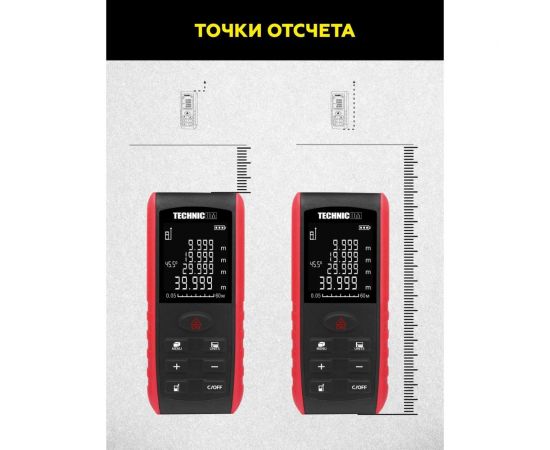 Лазерный дальномер-угломер TECHNICOM TC-DAM60R – изображение 4