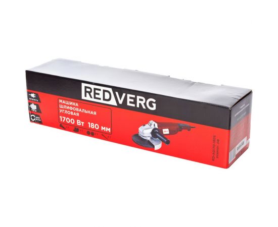 Угловая шлифовальная машина REDVERG RD-AG170-180S 6614321 – изображение 6