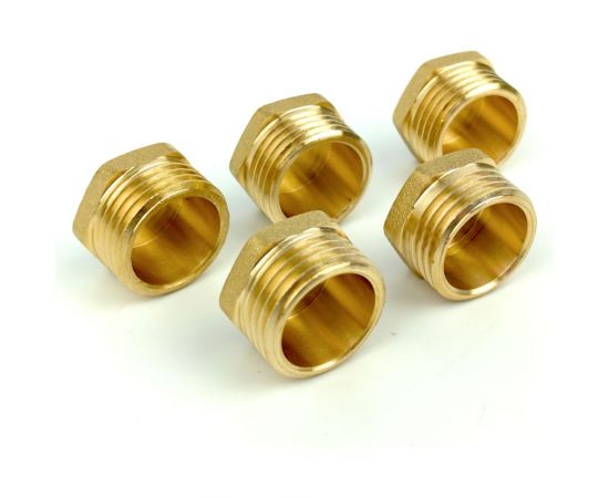 Заглушка Brassco G1/2 НР Standart, 5 шт 4961513 