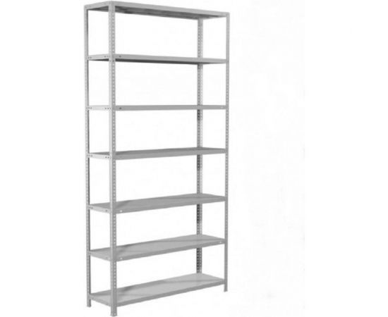 Стеллаж ООО ФУРАМА СТФ 2000x1000x500 мм, 7 полок, серый СТФ201050-7 