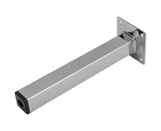 Ножка Tech-Krep металл, квадрат, нерегулируемая, 25x25x200 мм, хром - накл. 152148 