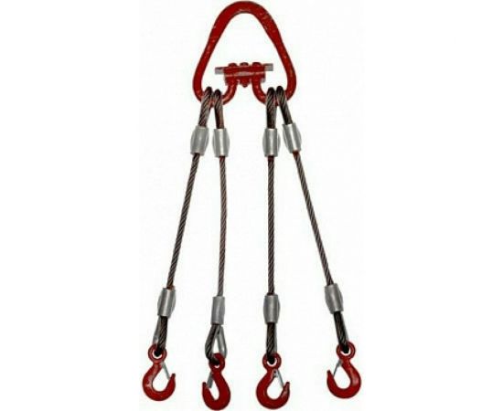 Канатный четырехветвевой стальной строп ООО КанТраст 4СК 4,0/1000 (опрессовка) 4SKO41000 