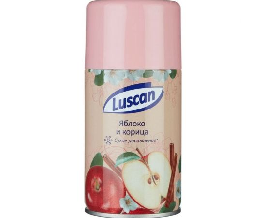 Баллон сменный для автоосвежителя Luscan 250 мл Яблоко и корица, сухое распыление 1564003 