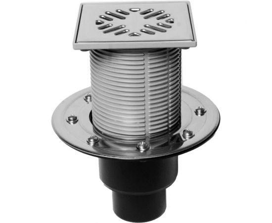 Трап Татполимер ПП 110/75/50 ТП-310.1 вертикальный выпуск, решетка из нержавеющей стали Татполимер 53605 