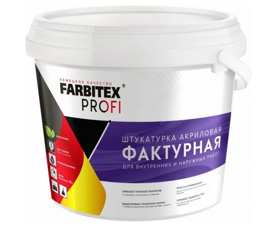 Фактурная штукатурка Farbitex 16 кг 4300009592 
