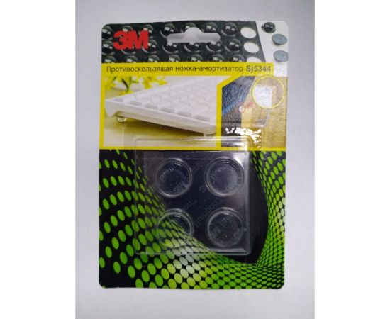 Амортизатор полусфера, прозрачный 3M SJ5344 4,0 мм х 19,0 мм, 4 шт./лист 5344 SJ 