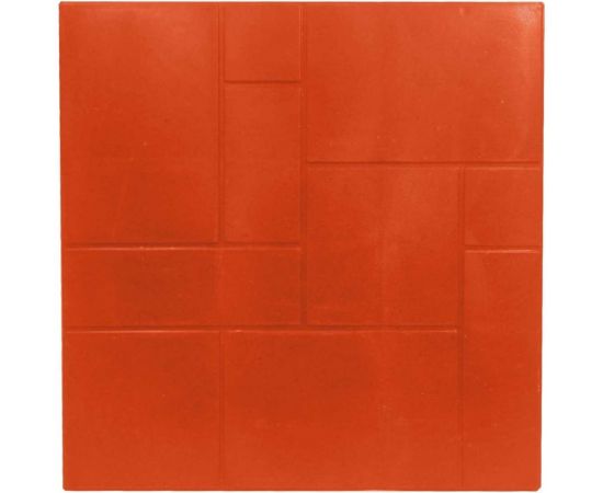 Плитка ООО ТК "Титан" 500x500x35 мм Булыжник кирпич 505035БуКЭ 