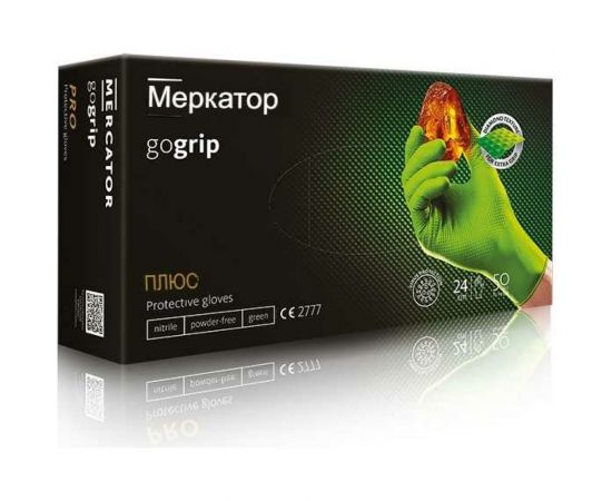 Профессиональные нитриловые перчатки gogrip, зеленые, размер L, 25 пар RP30029004_0001 