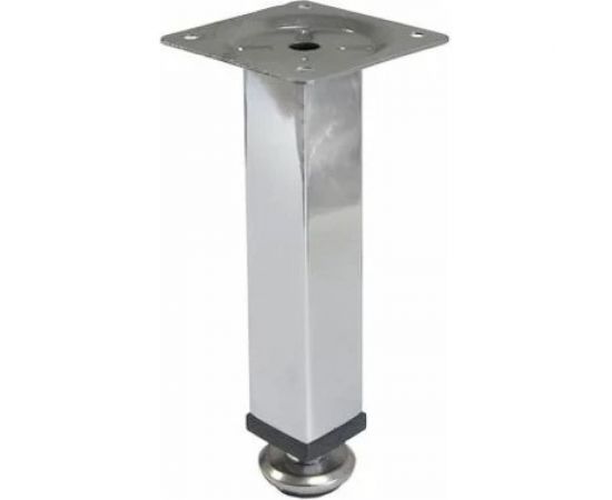 Квадратная мебельная опора STARFIX d25x100 мм, хром SMF-4616 