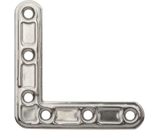 Мебельный плоский уголок ALDEGHI LUIGI SPA 70х70х15 мм, нержавеющая сталь 153IN77 