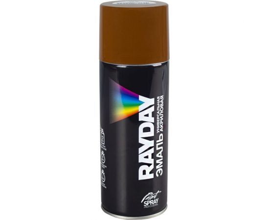 Акриловая аэрозольная краска RAYDAY Ral 8003 коричневая, 520 мл Rd-064 223210 