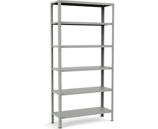 Металлический стеллаж Церера Мебель СТ-СПЭ 2000x1000x400, 6 полок, до 125 кг на полку 00-00007011 