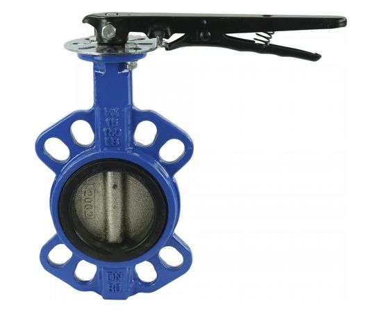 Дисковый поворотный затвор DN.ru GGG50-GGG40-EPDM Ду80 Ру16 с рукояткой D050-08307 