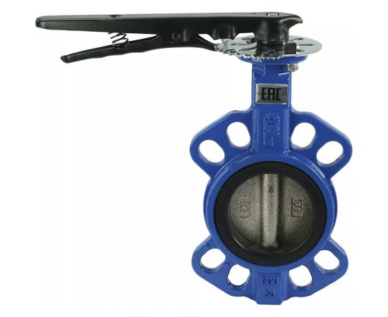 Дисковый поворотный затвор DN.ru GGG50-GGG40-EPDM Ду80 Ру16 с рукояткой D050-08307 – изображение 2