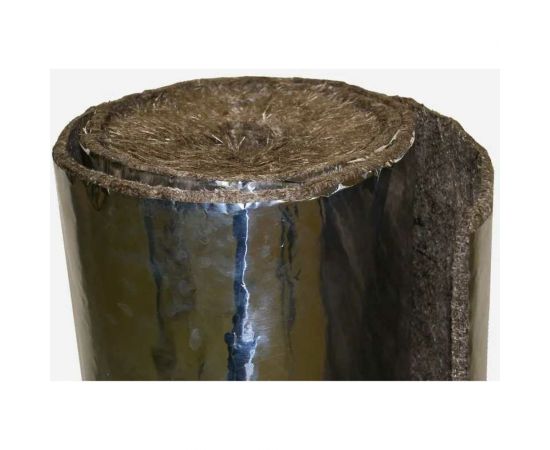 Базальтовый мат с фольгой BASFIBER 10000x1200x6 мм, 12 м2, огнеупорный, 700С БИМ 6Ф-рулон – изображение 2