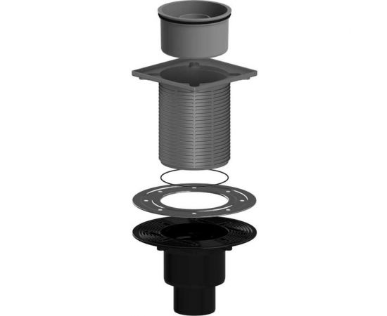 Трап Татполимер ПП 110/75/50 ТП-310.1 вертикальный выпуск, решетка из нержавеющей стали Татполимер 53605 – изображение 2