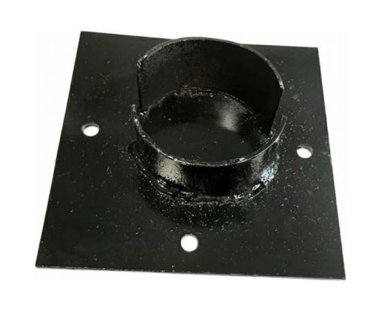 Оголовок для сваи Русская Свая 150x150x3 мм, d89 мм, черный Qg-89-150 – изображение 2