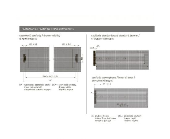 Шариковые направляющие с выталкивателем GTV PK-P-H45-550-GX – изображение 2