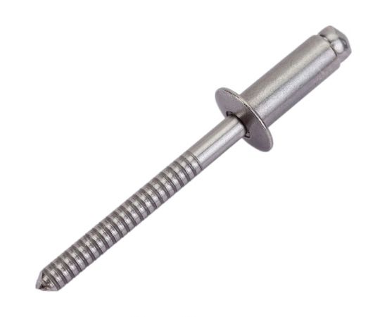 Вытяжная нержавеющая заклепка со стандартным бортиком KREPFIELD 5x12 мм, ART 9052, А2, 20 шт. 9052ЗАКЛЕПКА5Х12А2-20 – изображение 2