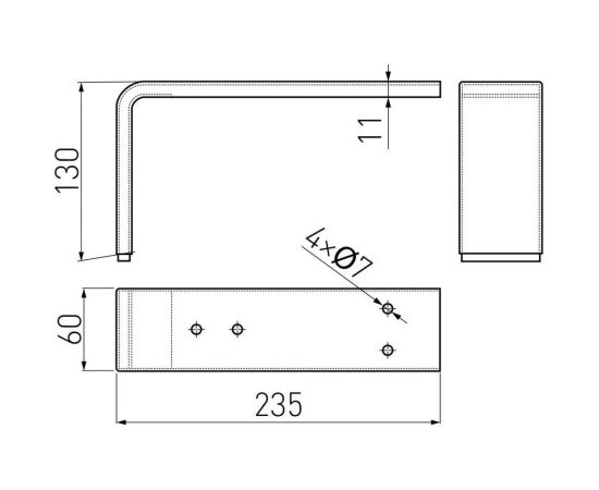 Ножка GTV MDN-D4 хром NM-MDN-D4-01 – изображение 2