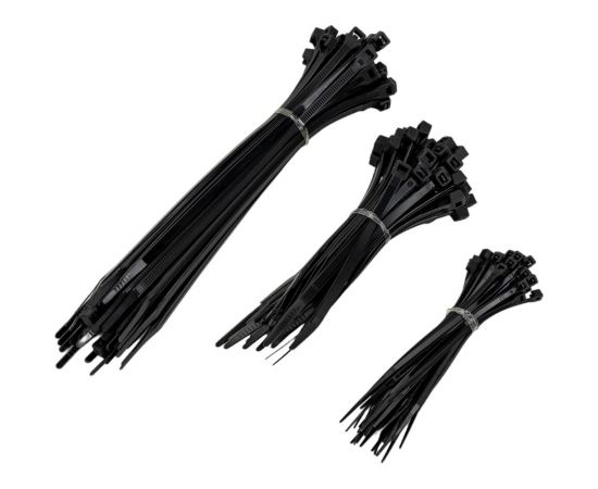 Стяжка для кабеля ZOLDER МИКС 2,5х100мм/4,8х120мм/4,8х200мм, 50/50/50шт. D7-150Ч – изображение 2