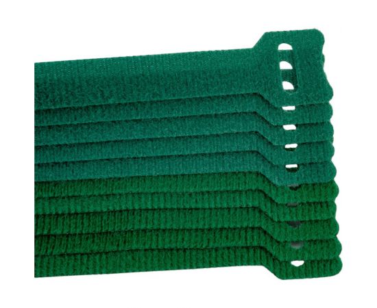 Хомуты-липучки Comfix 230x13 мм, упаковка 10 шт., 1 цвет, зеленый HLCT-230-RP0000X – изображение 3