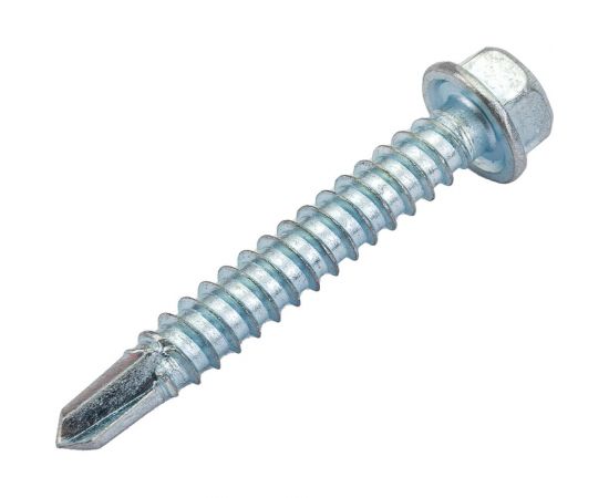 Кровельный саморез Daxmer 5,5х38 цинк, сверло №3, 200 шт. 304388 – изображение 3