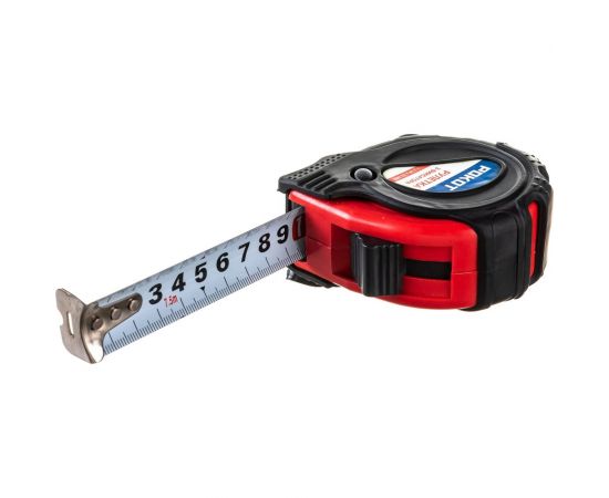 Рулетка с обрезиненным корпусом РОКОТ 7,5мх25мм, 3 фиксатора 658-039 – изображение 4