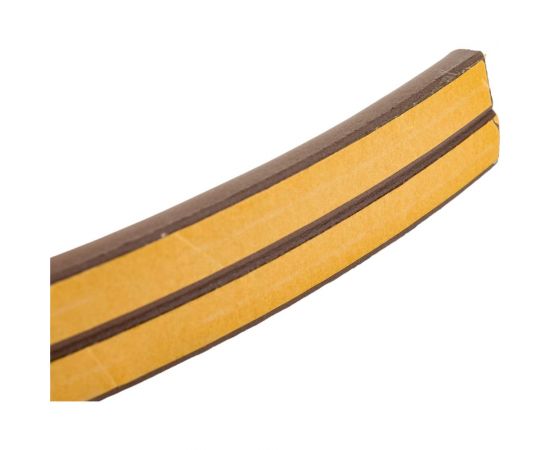 Самоклеящийся уплотнитель для дверей и окон ТДВ D профиль, 12х10 мм, коричневый 1502002 – изображение 4