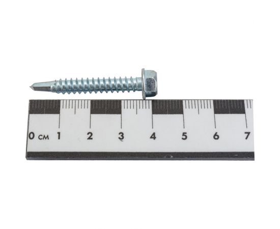 Кровельный саморез Daxmer 5,5х38 цинк, сверло №3, 200 шт. 304388 – изображение 4