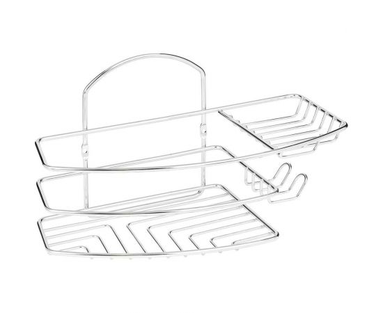 Прямоугольная полка ЧМЗ 29.7x13.4x16 см, хром 501-001-03 