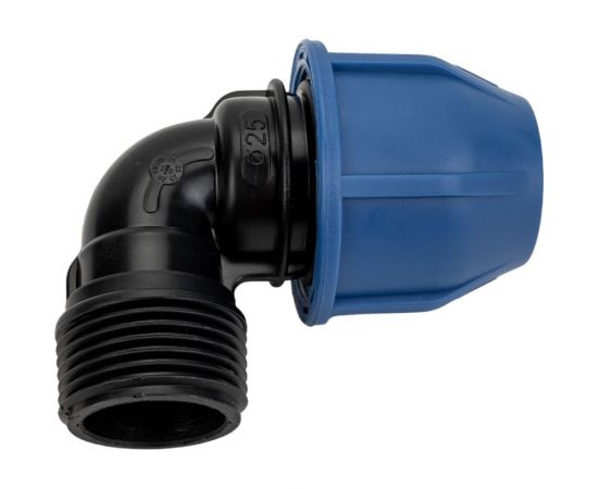 ПНД Отвод Rvc наружная резьба 25x1 UNIO/ 12573 