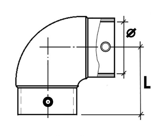 Электросварной отвод 90 SABfuse PN16 PE100 D110 8025110000 – изображение 2