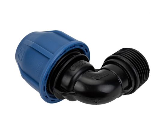 ПНД Отвод Rvc наружная резьба 25x1 UNIO/ 12573 – изображение 3