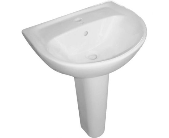 Умывальник Sanita Эталон 55 УП белый, ВКС подходит пьедестал самарский 00022777 – изображение 3