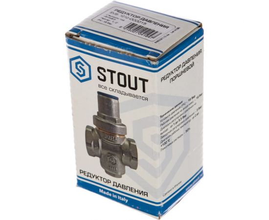 Редуктор давления STOUT PN16, вн/вн, 1/2"", с выходом под манометр SVS-1010-000015 RG008UB79DF16P – изображение 3