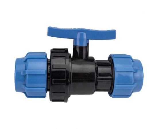 Шаровой компрессионный кран Политэк разъемный d 50 тпк-аква 555220050 – изображение 3