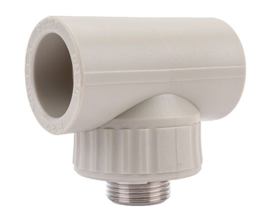 Тройник комбинированный с наружной резьбой VALFEX PP-R серый, 32 мм х3/4"" 10128132Г 127-0439 – изображение 4
