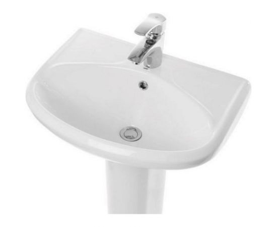 Умывальник Sanita Эталон 55 УП белый, ВКС подходит пьедестал самарский 00022777 – изображение 4