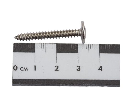 Нержавеющий саморез с прессшайбой KREPFIELD 4,2x32 мм, ART 9999, А2, самонарезающий, крестообразный шлиц PH, 25 шт. 9999A2саморез с прессшайбой4.2X32-25 – изображение 4