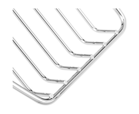 Прямоугольная полка ЧМЗ 29.7x13.4x16 см, хром 501-001-03 – изображение 4