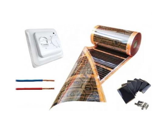 Комплект инфракрасного пленочного теплого пола EASTEC 1м2 Orange PTC 1 – изображение 4