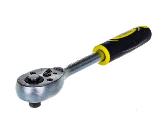 Трещотка WMC TOOLS реверсивная, с резиновой ручкой, 3/8(L-200мм,24зуб.) 48824 80234 – изображение 4