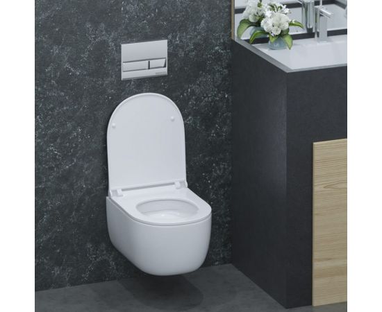 Комплект инсталляция Berges NOVUM, кнопка L3, унитаз EGO Rimless 047213 – изображение 5