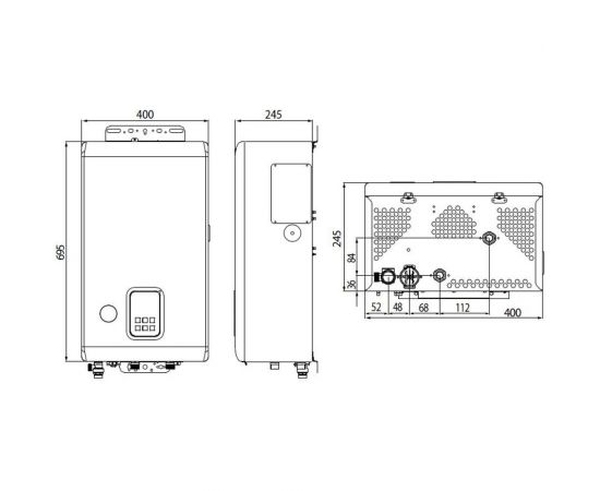 Настенный электрокотел Navien EQB-24HW 24 квт, одноконтурный НС-1205546 – изображение 5
