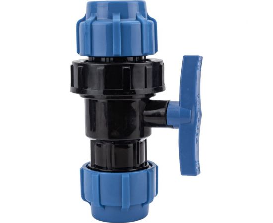 Шаровой компрессионный кран Политэк разъемный d 50 тпк-аква 555220050 – изображение 5